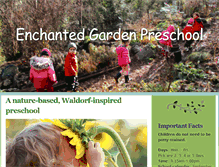 Tablet Screenshot of enchantedgardenpreschoolseattle.com